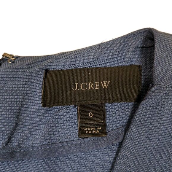 J. Crew Jumpsuit Womens 0 Sleeveless Blue Lyocell Cropped Straight Leg Pants - Picture 2 of 14